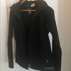 Spyder black zip up Jacket